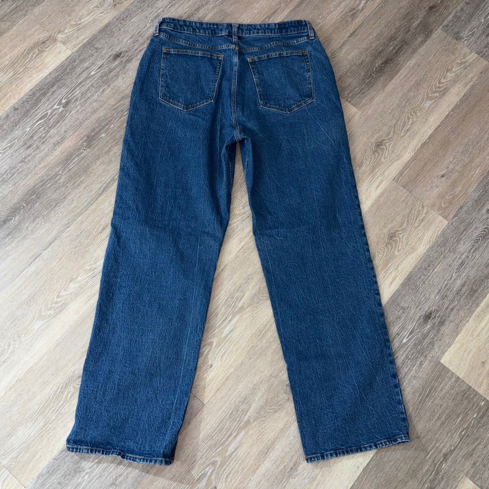 Abercrombie & Fitch Curve Love The 90s Relaxed Jean High Rise Blue 33 16 Regular - Picture 5 of 7